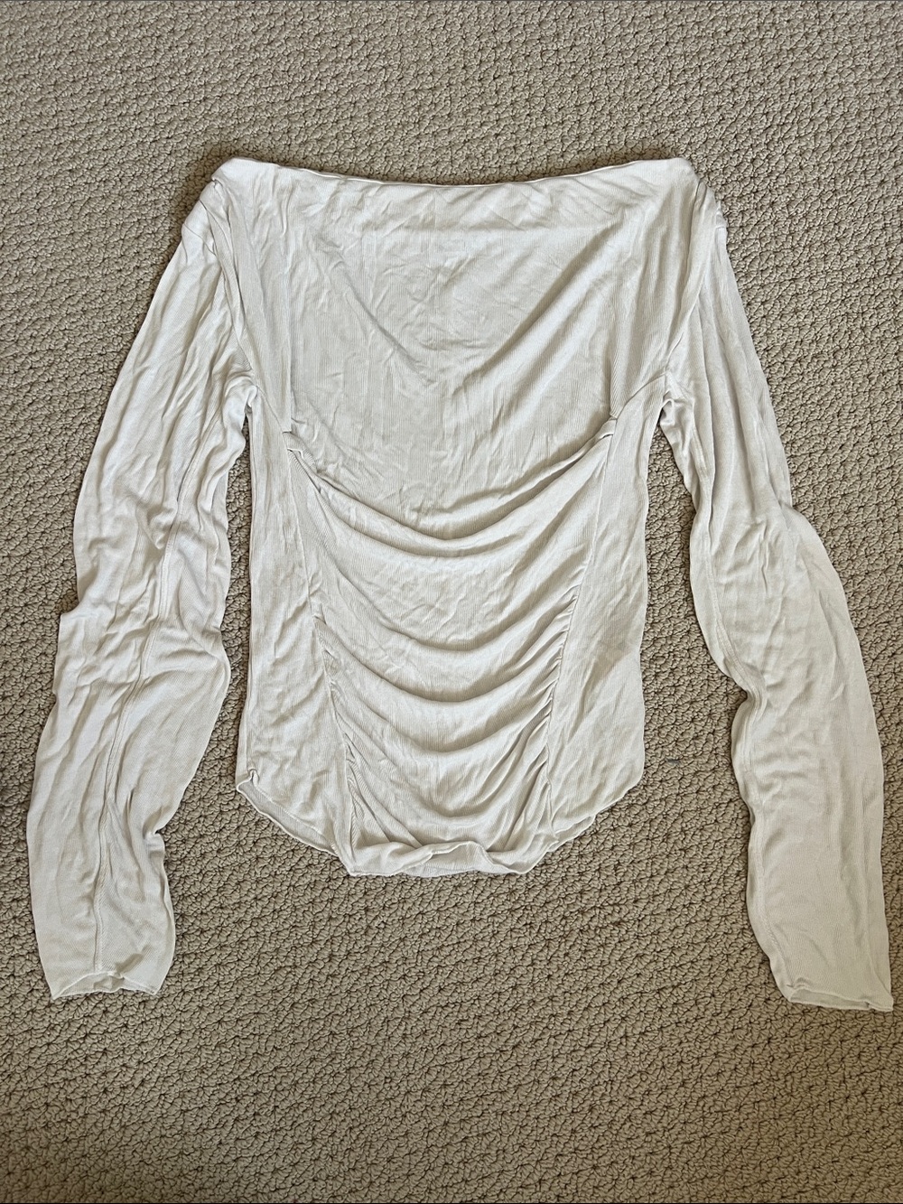 Intimately Free People Off-Shoulder Ruched Long Sleeve Top